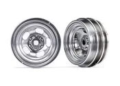 1.0" Wheels, Satin Chrome (2)