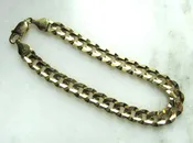 10K Yellow Gold Cuban Link Chain Bracelet ETC10617