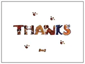 Dog Alphabet THANKS Notes