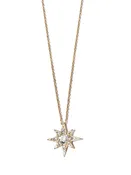 Aztec Mini Starburst Necklace- White Topaz