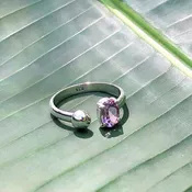Amethyst Ball Ring