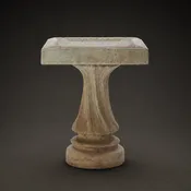 2 PIECE BIRD BATH — INNER GARDENS