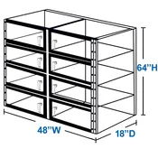 13-Inch SMT Reel Storage Desiccator – 368 Capacity