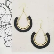 Contoured Fringe Earrings