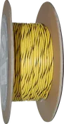 100' Wire Spool - 20 Gauge - Yellow/Black