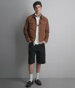 Banks Suede Zip Shirt Jacket