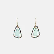 Abalone Mix Beaded Drop Earrings