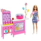 Barbie Beach Malibu Doll, Cotton Candy Playset – jfv67