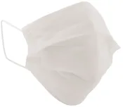 #1094B WHITE SEALED PLEATED MOUTH COVER