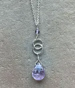 Amethyst Infinity Necklace