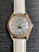 Annual Calendar 4937 Rose Gold Diamond White Mother of Pearl (4937r-001)