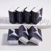 3D Adhesive Mould Mini  Book Fifty Shades of Gray with White Tie Silicone Focal Bead