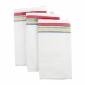 Aunt Martha’s Vintage 1930 Striped Towels 18in x 28in Multi, Package of 3