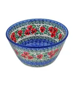 Bowl 7" Red Pansy Theme