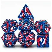 Dragon Scale: Coral Reef - Metal RPG Dice Set