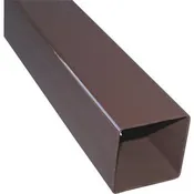 10 ft. Brown Vinyl Square Downspout
