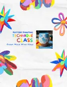 Ocean Wave Wine Glass - Technique Class | The Accidental Artist