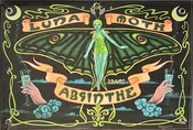 Absinthe Luna Moth (Print on Canvas)