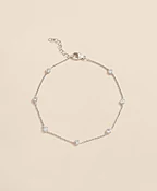 0.5 CT. Lab-Grown Diamond 14k Gold Station Bracelet