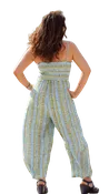 Elastic Sweetheart Print Jumpsuit