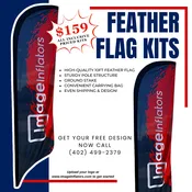 10 ft Feather Flag Kit