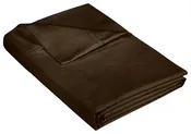 400 Thread Count 100% American Grown Cotton Flat Sheet - Cooling Sheets -Sheets - Luxury Sateen Weave - Flat Sheet Sold Separately - Chocolate Flat Sheet Only ( Hazel Nut)