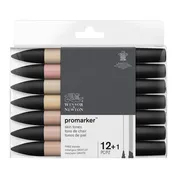 12+1 #0290172 SkinTones Winsor & Newton (Alcohol) ProMarker Set
