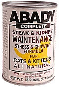 Abady Complete Steak and Kidney Formula for Cats - Whiskers Holistic Petcare