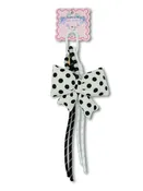 0126-BAG-CHARM-BOWS-WHT