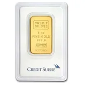 1 oz Gold Bar – Credit Suisse (Carded)