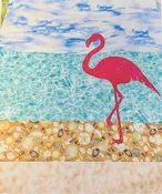 Beach Flamingo Wall Hanging Kit 21 x 26