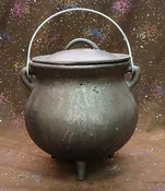 7″ Plain Cast Iron Cauldron