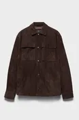 OVERSHIRT in Suede Espresso
