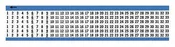 Brady WM-1-33-PK Wire Marker Book, Legend 1-33, Black on White, Vinyl Cloth, 25 PK