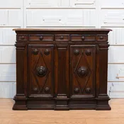 18th C. North Italian Baroque Carved Walnut Sideboard