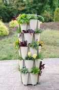 5 Tier GreenStalk Garden Original Vertical Planter - Basket Weave Texture