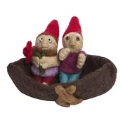 Dolls - Felt Couple in a Boat