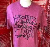 BONFIRES PUMPKINS HAYRIDES TEE