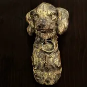 19th Century Bronze Doré Dog Mounts — Aurora Mills
