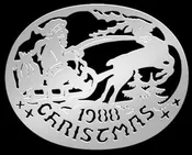 1988 Silver Biedermann Ornament