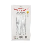 PartyRite Solid White Foil Fringe Photo Booth Backdrop, 39.3" x 78.7", Wholesale