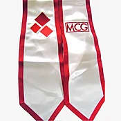 Embroidered Satin Stole