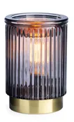 Black Fluted Glass Wax Melt Warmer