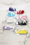 Canvas Rubber Sole Sneakers Novelty Key Chain