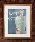 American Vintage Poster 'Harper's October' by Edward Penfield, 1896