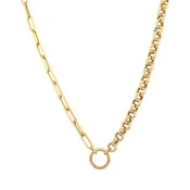 14K Mixed Link Necklace