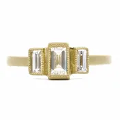 Alter to the Soul Emerald Cut Diamond Ring by Dawes Design
