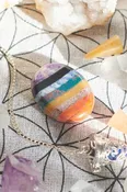 Bonded Chakra Worry Stone