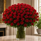 5 Dozen Roses Arranged