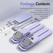 2-In-1 Split Ab Pilates Board With Portable Foldable Design